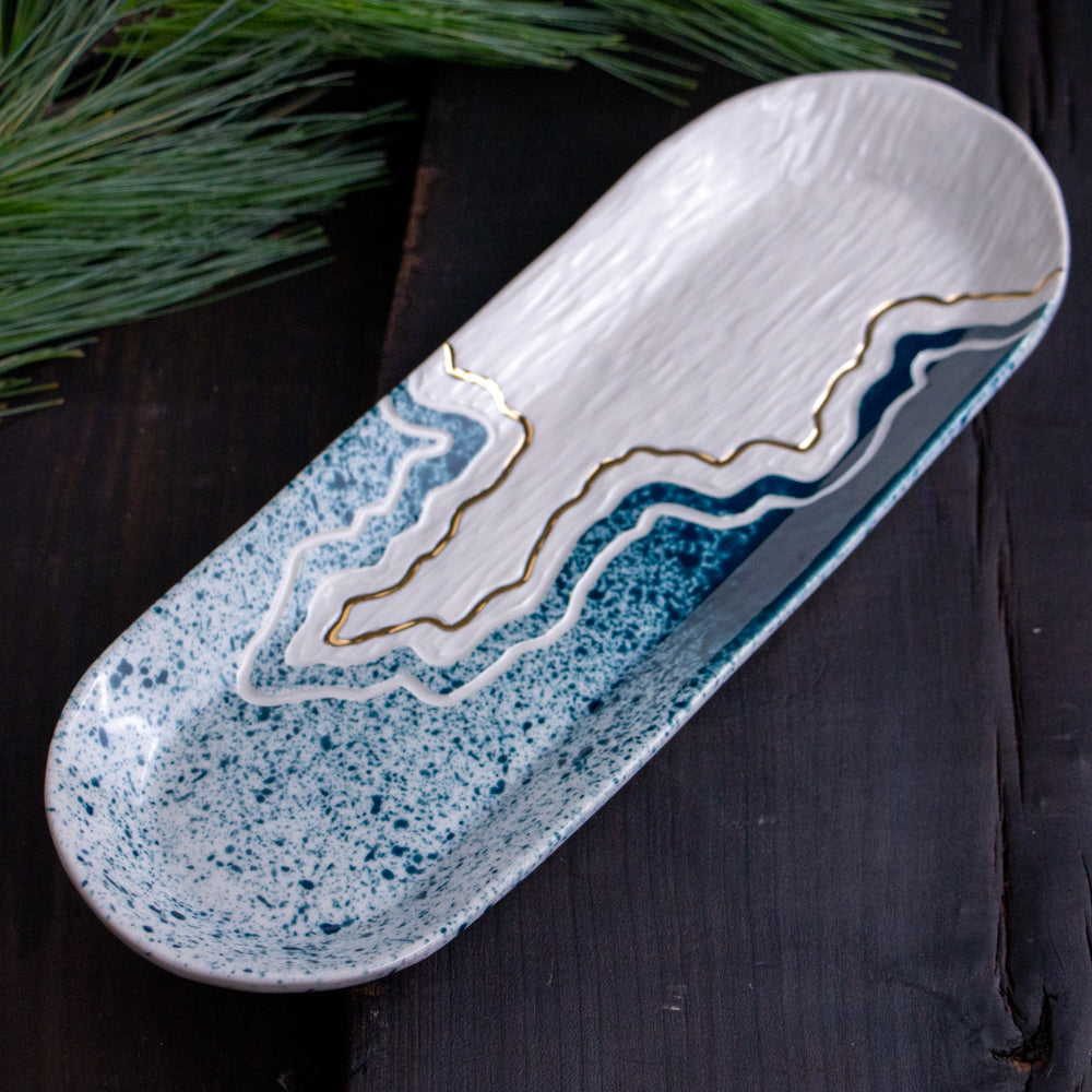 Teal Fade Trail Tray