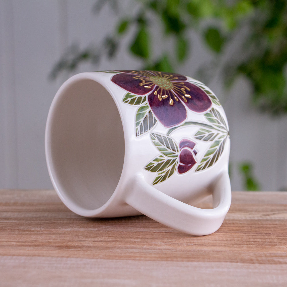 "Anna's Red" Hellebore Mug