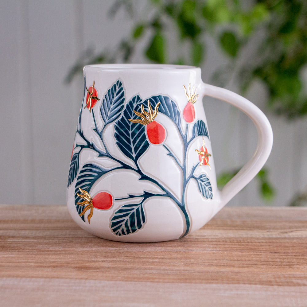 Tall Rose Hip Mug #1 [17oz]