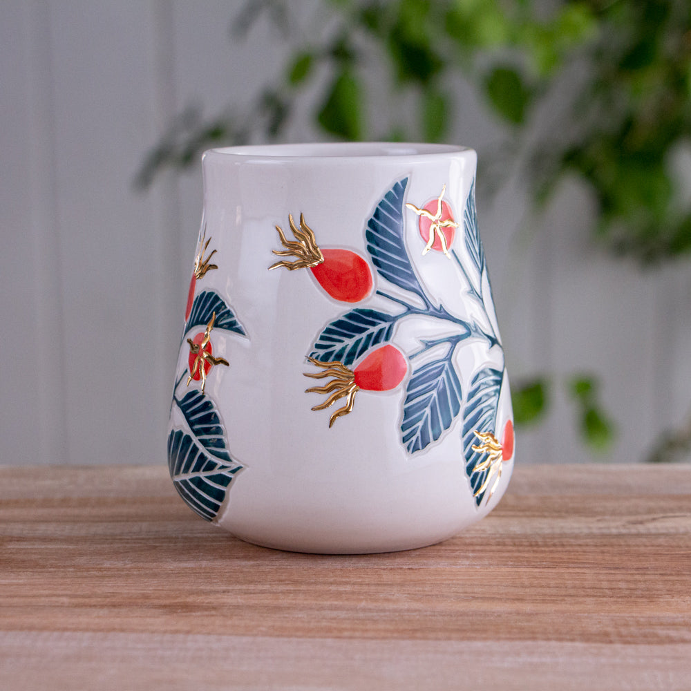 Tall Rose Hip Mug #1 [17oz]