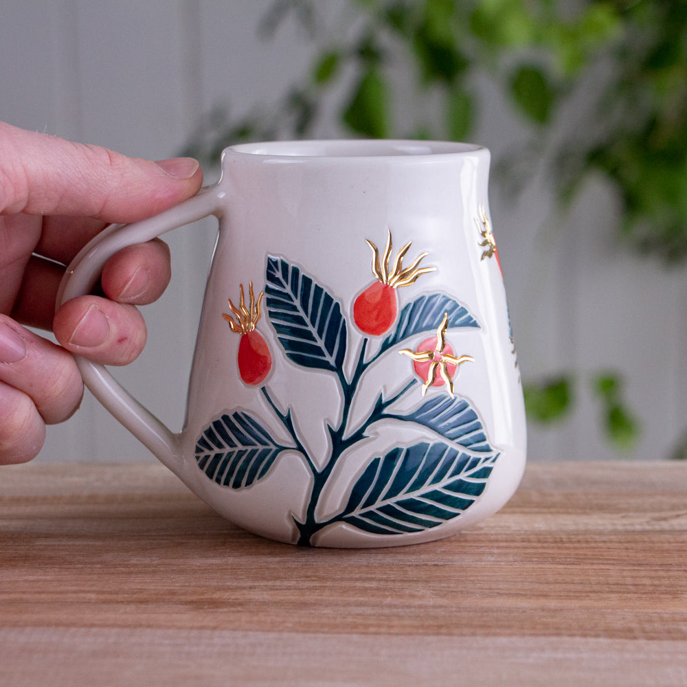 Tall Rose Hip Mug #1 [17oz]