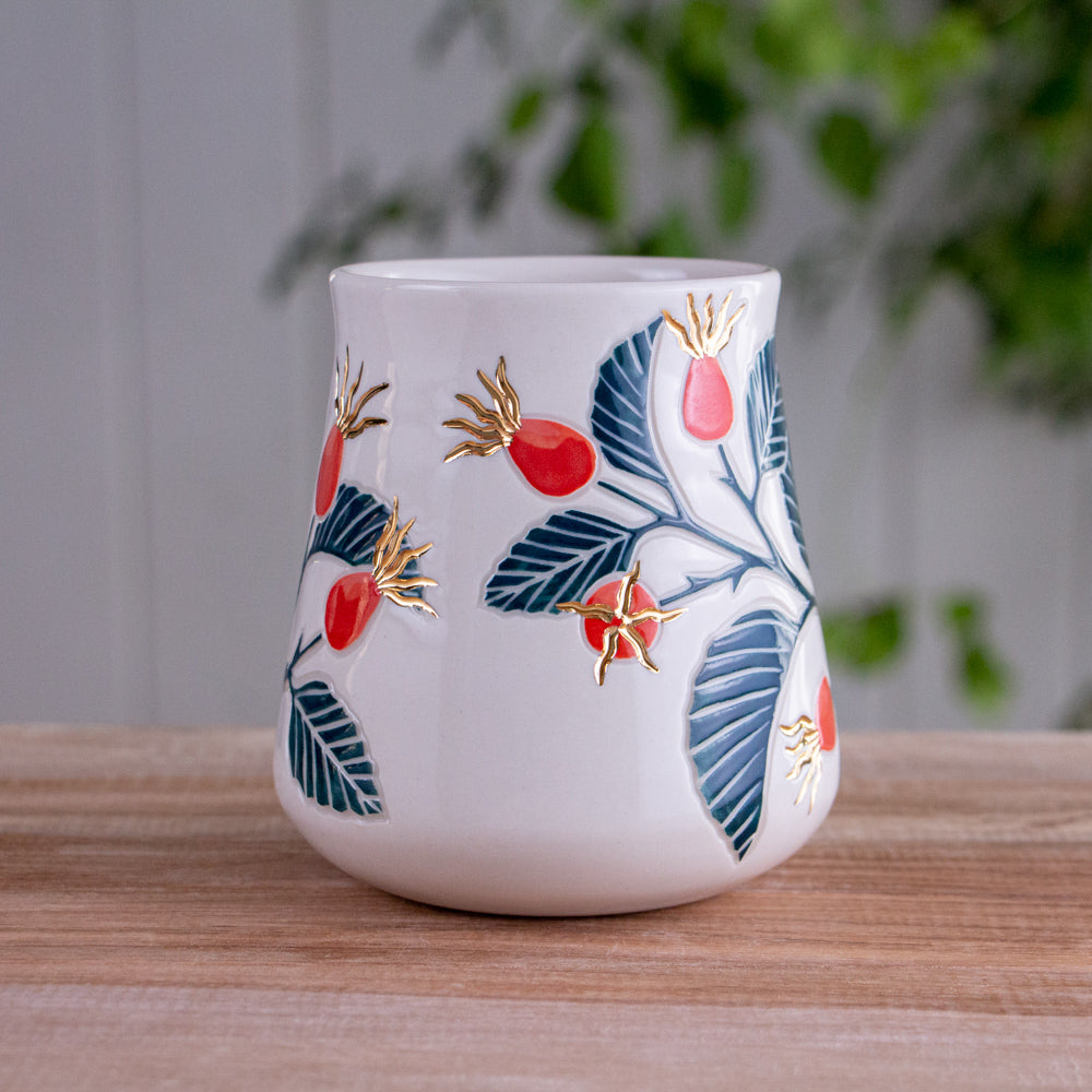 Tall Rose Hip Mug #2 [16oz]