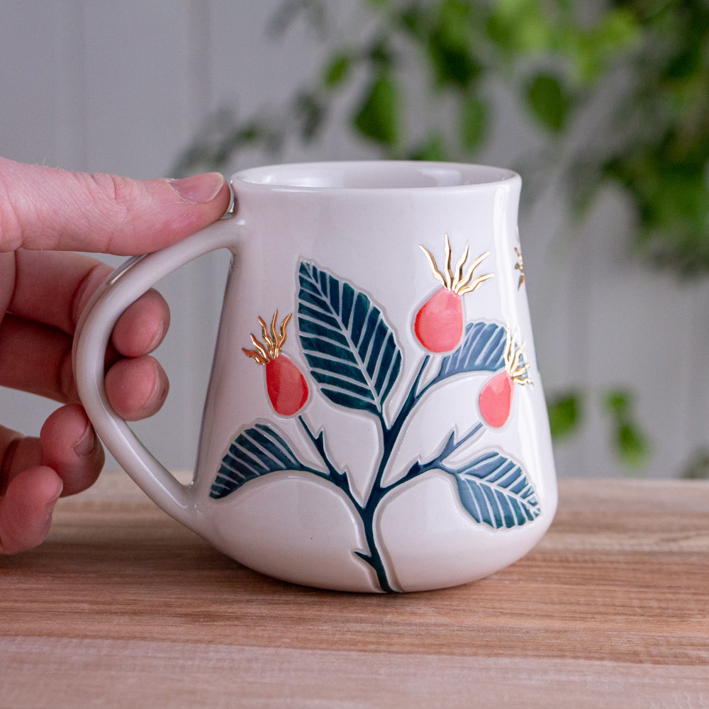 Tall Rose Hip Mug #2 [16oz]