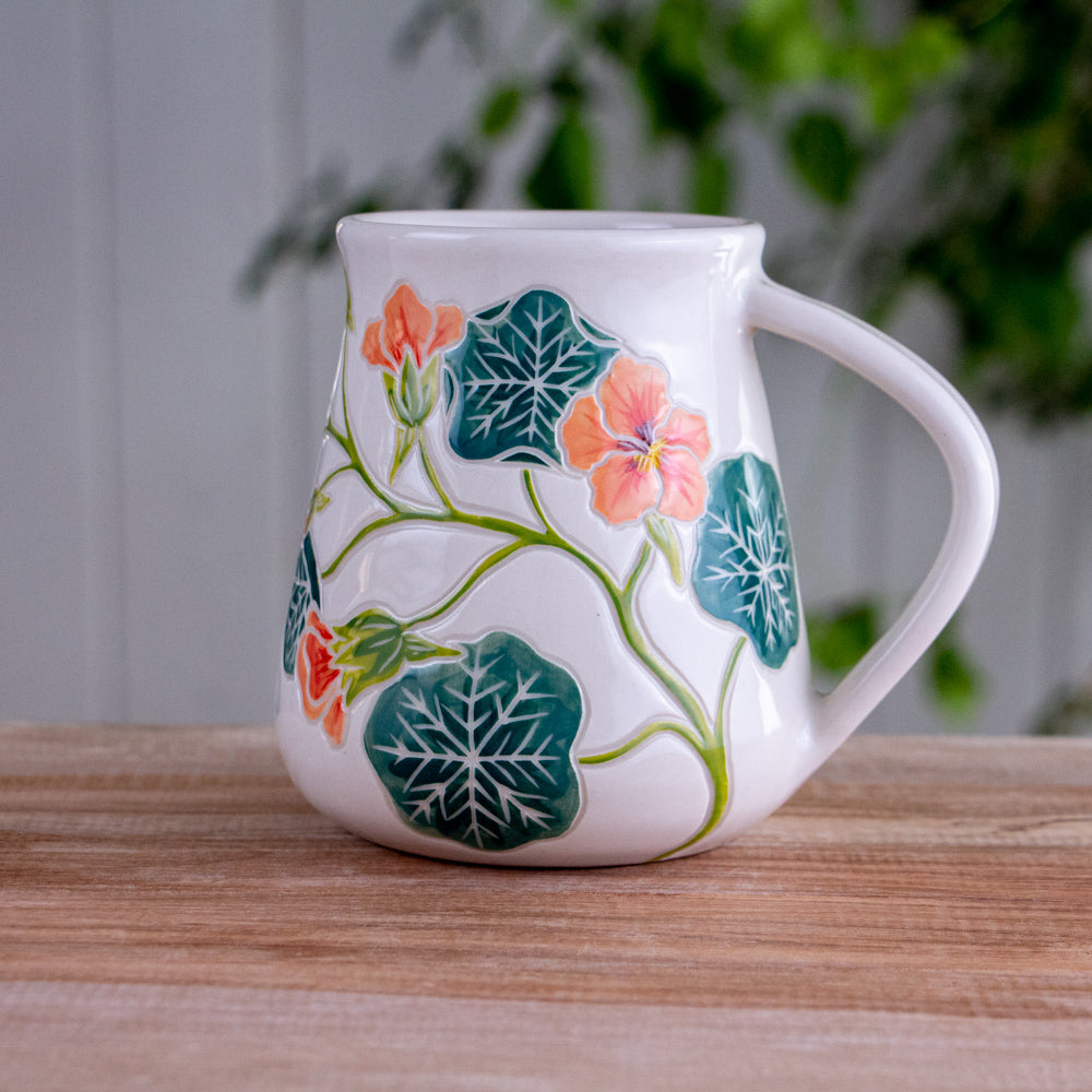 Tall Nasturtium Mug #1 [17oz]