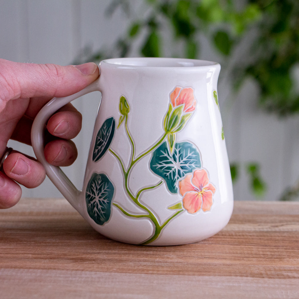 Tall Nasturtium Mug #1 [17oz]