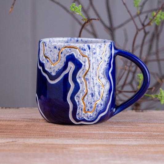 Deep Blue Fade Trail Mug 16-17oz