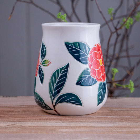 Tall Camellia Mug #1 [21oz]