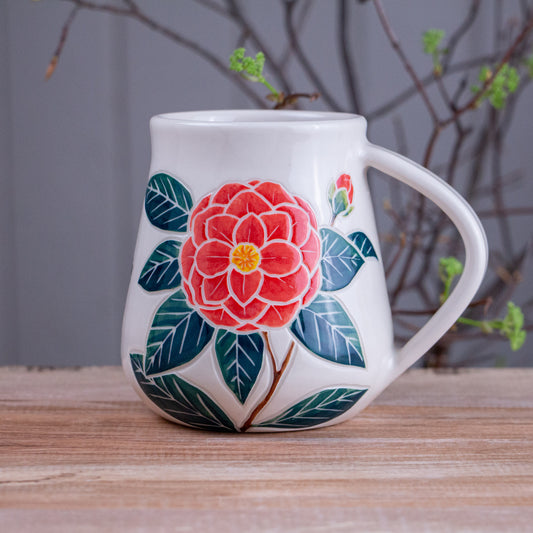 Tall Camellia Mug #2 [19oz]