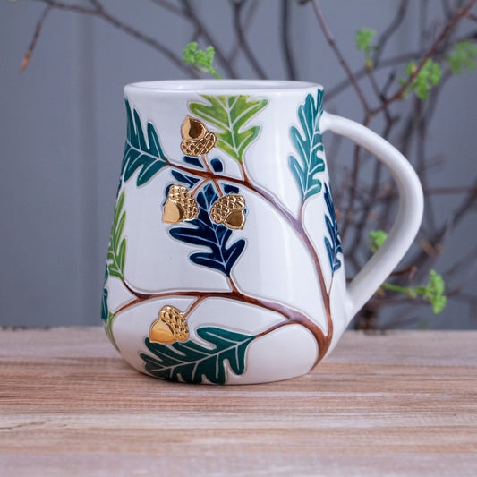 Tall Oak Branch Mug #1 [22oz]