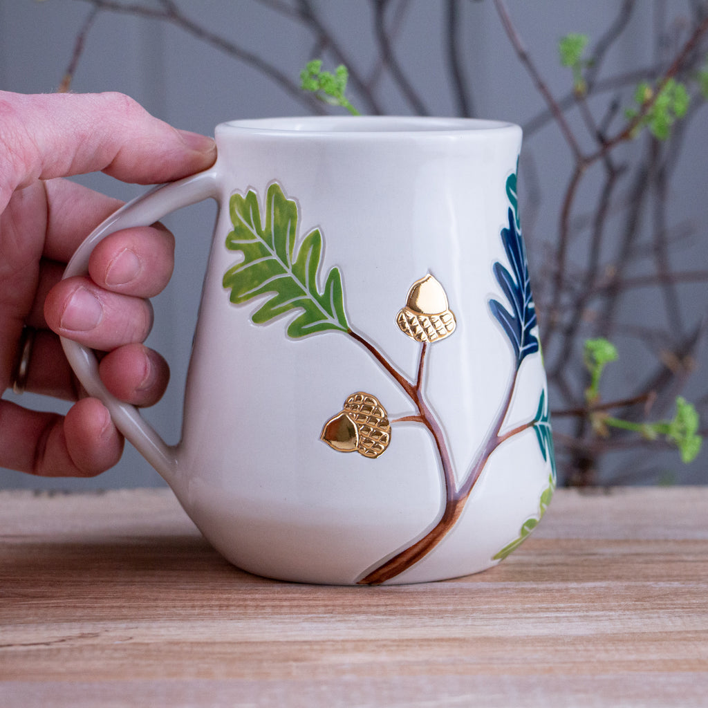 Tall Oak Branch Mug #1 [22oz]