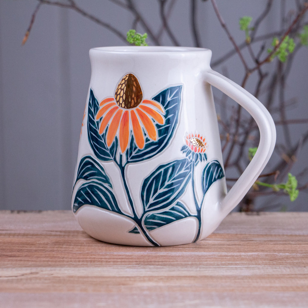 Tall Echinacea Mug #2 [20oz]