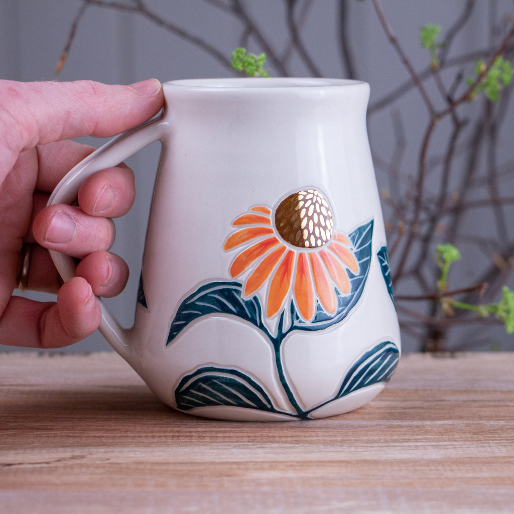 Tall Echinacea Mug #2 [20oz]