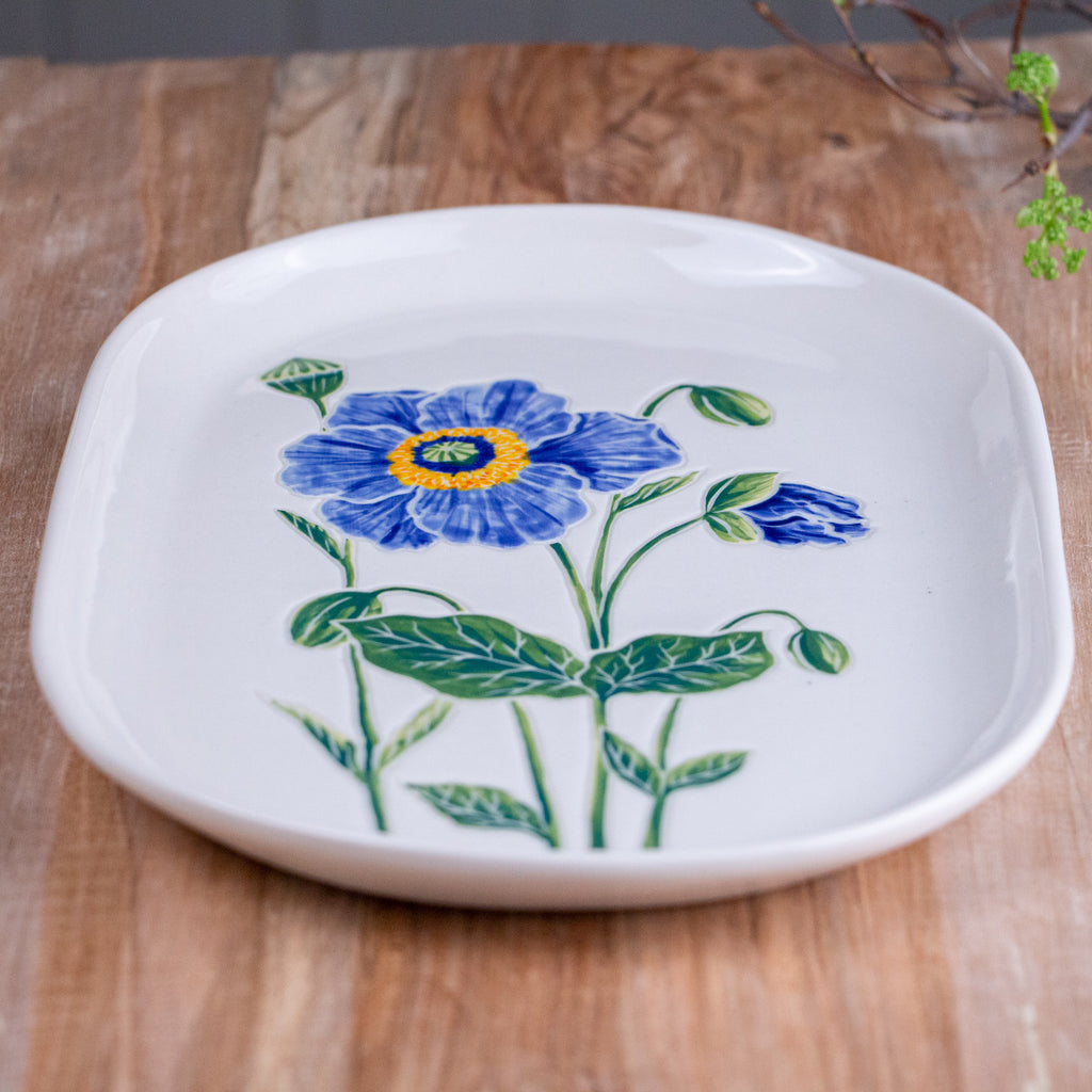 Blue Poppy Tray