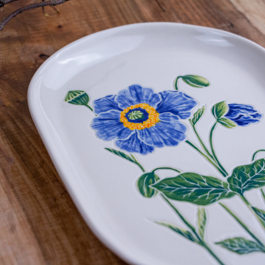 Blue Poppy Tray