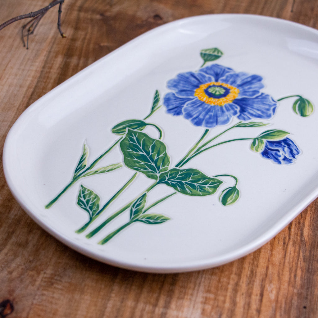 Blue Poppy Tray