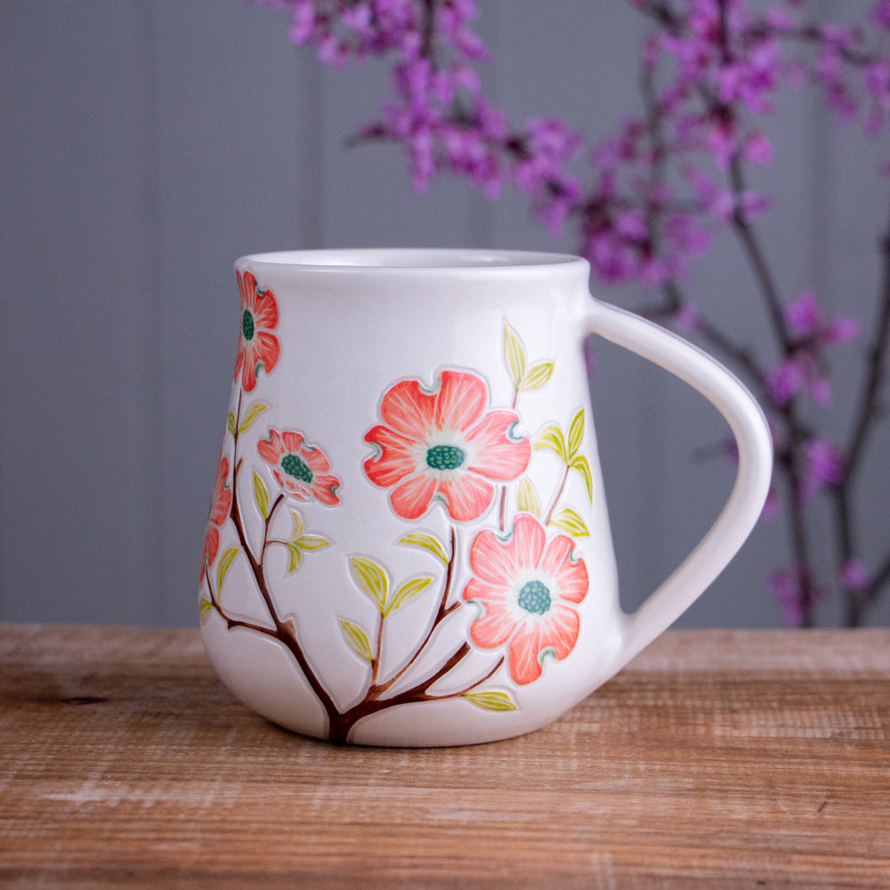 Tall Dogwood Branch Mug #3 [18oz]
