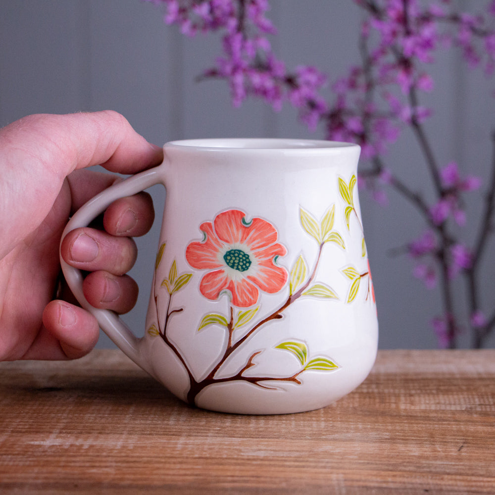 Tall Dogwood Branch Mug #3 [18oz]