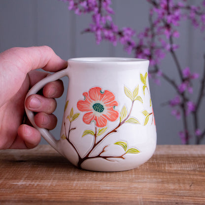 Tall Dogwood Branch Mug #3 [18oz]