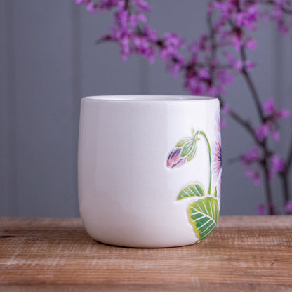[SECONDS] Purple Pansy Botanic Mug [15oz]