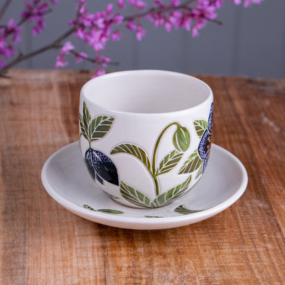 Hellebore Teacup & Saucer [12oz]