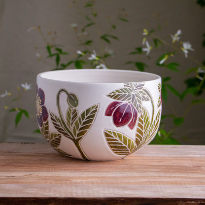 Hellebore Serving Bowl