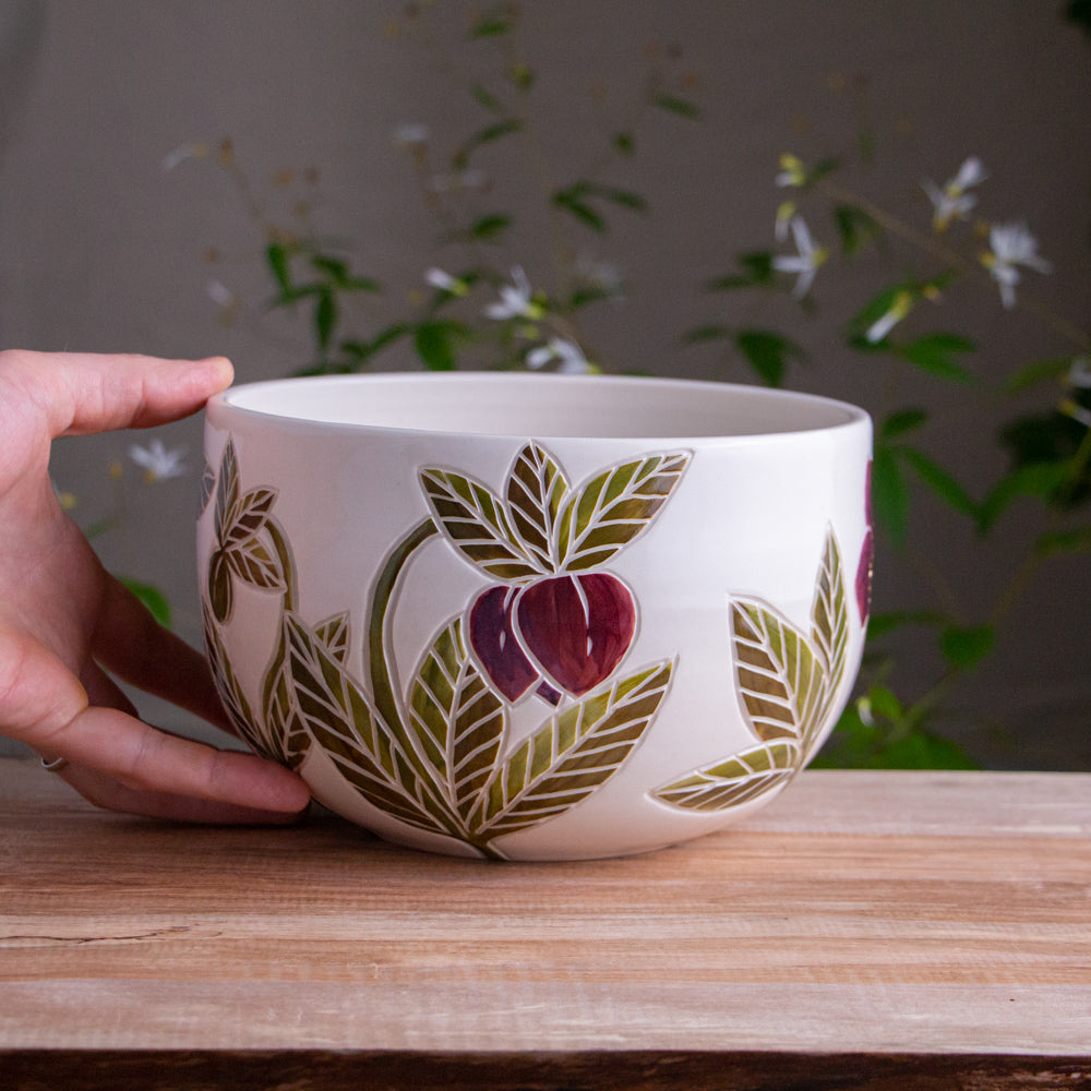 Hellebore Serving Bowl