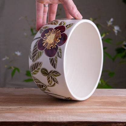 Hellebore Serving Bowl