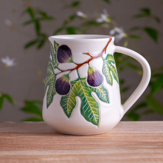 Tall Fig Branch Mug #2 [16oz]