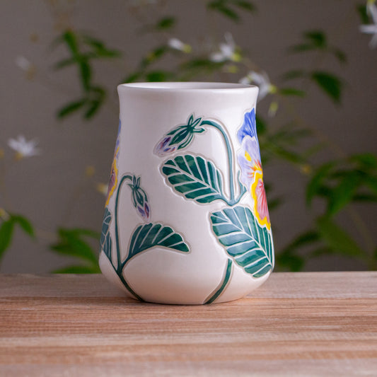 Tall Pansy Mug #1 [18oz]