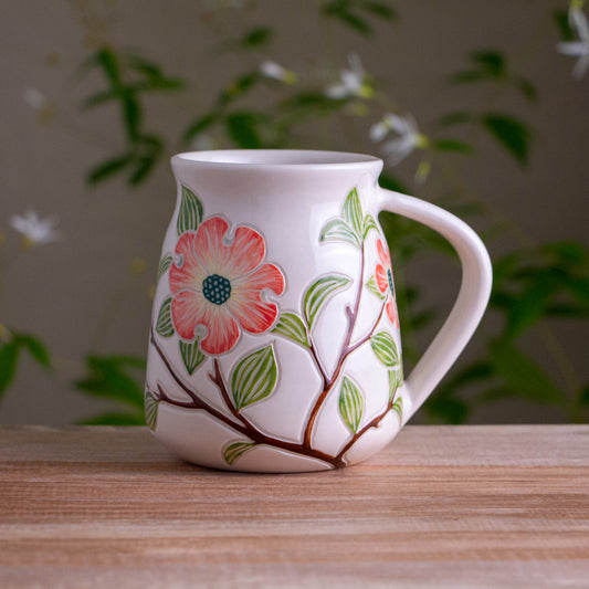 Tall Dogwood Branch Mug #2 [16oz]