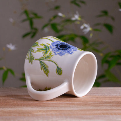 Tall Blue Anemone Mug [17oz]