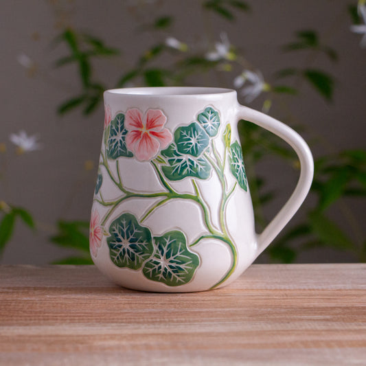Tall Nasturtium Mug #2 [16oz]
