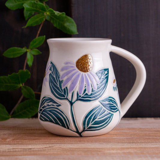 Tall Echinacea Mug #1 [17oz]