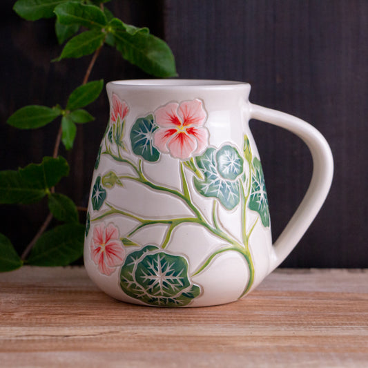 Tall Nasturtium Mug #1 [18oz]
