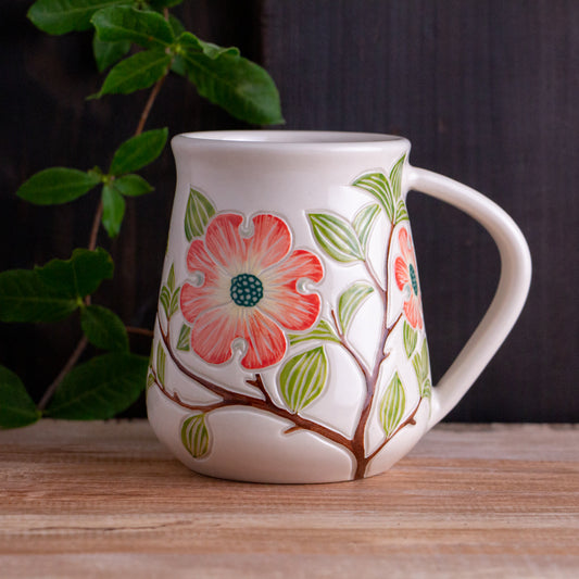 Tall Dogwood Branch Mug #1 [18oz]