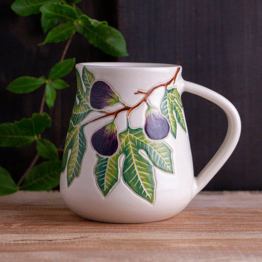 Tall Fig Branch Mug #1 [17oz]