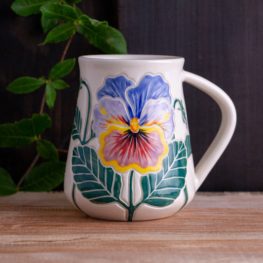 Tall Pansy Mug #2 [18oz]