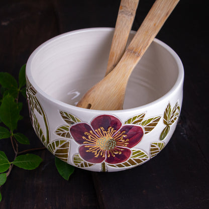 Hellebore Serving Bowl