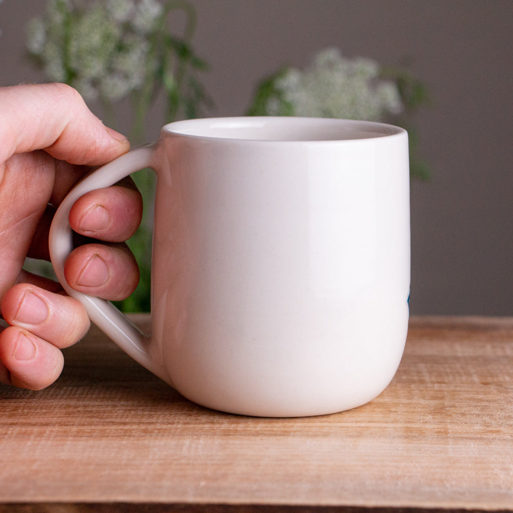 Peach Echinacea Mug 14-15oz
