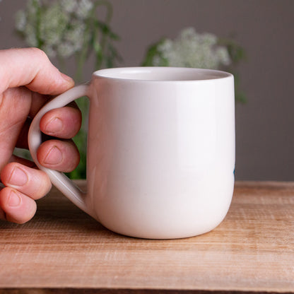 Peach Echinacea Mug 14-15oz