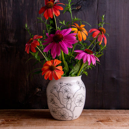 Nasturtium Sketch Vase