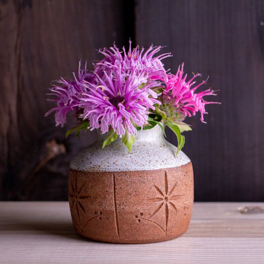 Stoneware Sprig Bud Vase
