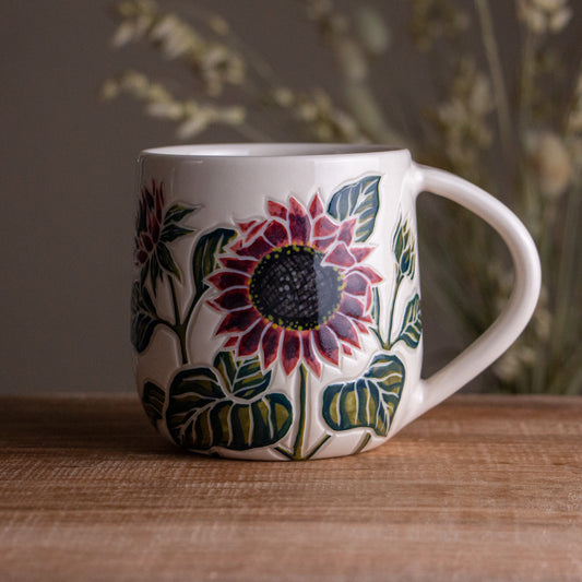 Dark Sunflower Mug 16oz