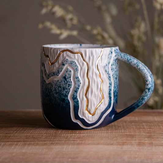 [Seconds] Teal Fade Trail Mug 14-15oz