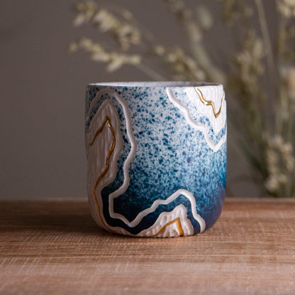 [Seconds] Teal Fade Trail Mug 14-15oz