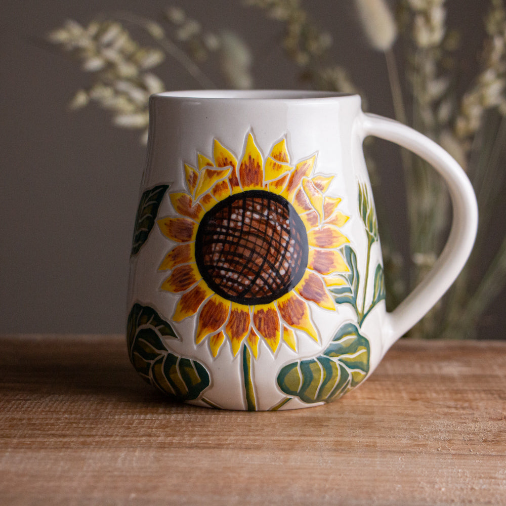 Tall Sunflower Mug [20oz]