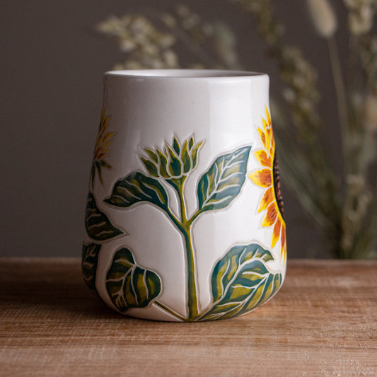 Tall Sunflower Mug [20oz]