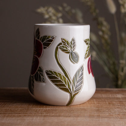 Tall "Anna's Red" Hellebore Mug #2 [20oz]