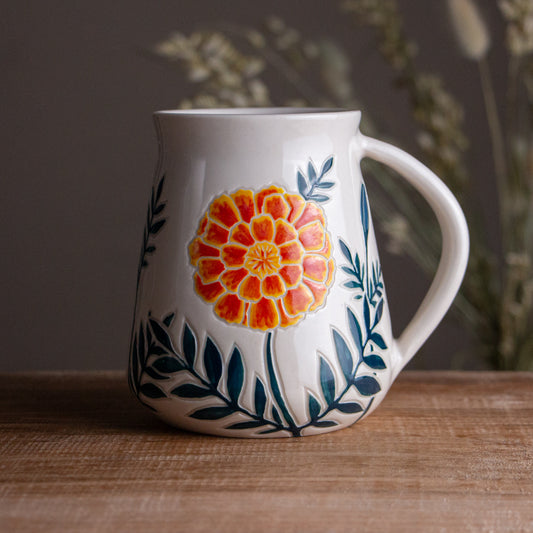 Tall Marigold Mug #1 [18oz]