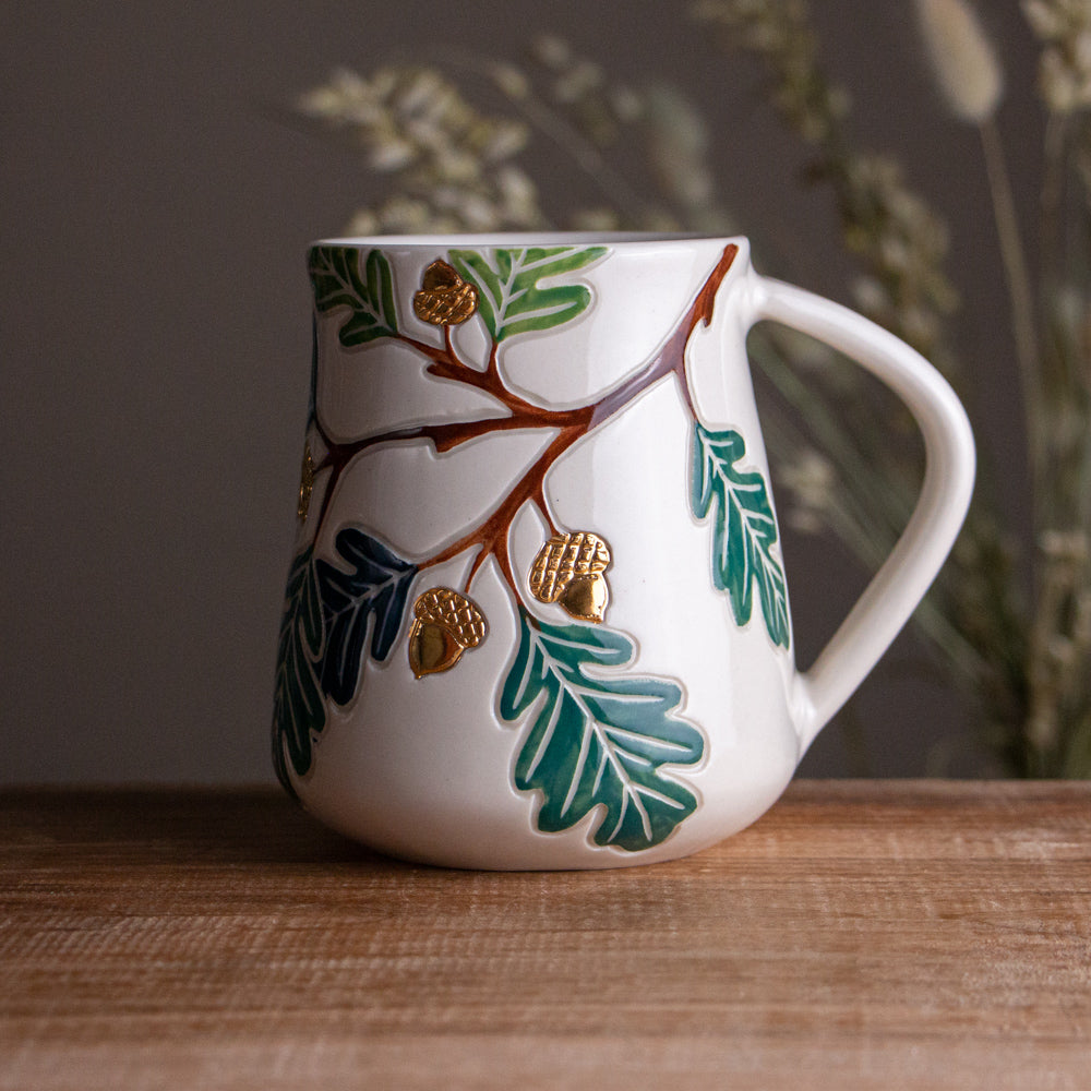 Tall Oak Branch Mug #1 [18oz]